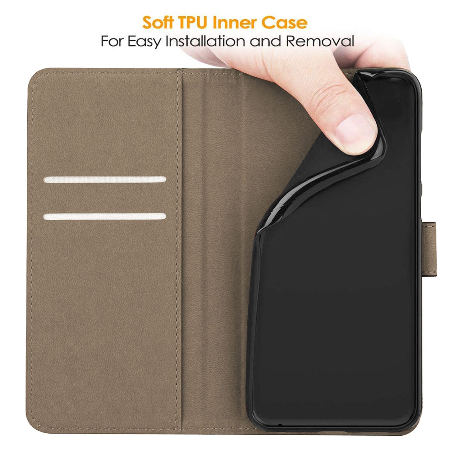 Case for Samsung Galaxy Note 20 10 9 8 7 5 Leather Wallet Flip Phone Stand Cover